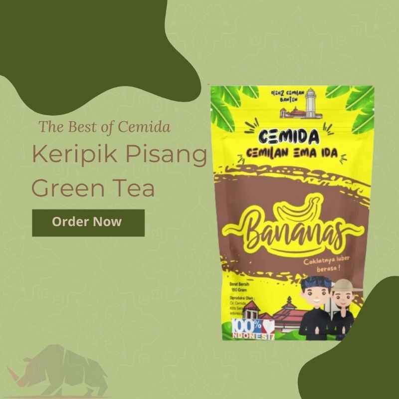 

[CEMIDA] – Keripik Pisang 100g | Green Tea (Matcha)