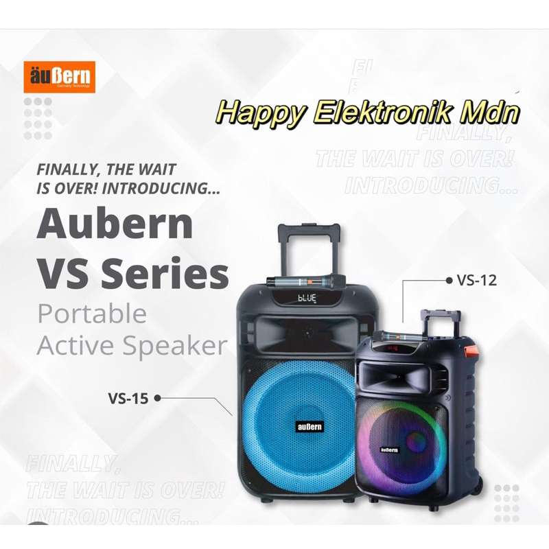 AUBERN PORTABLE SPEAKER 15 Inch AUBERN VS15 Speaker Aubern 15 inci Aubern Speaker 12 inci AUBERN 12 