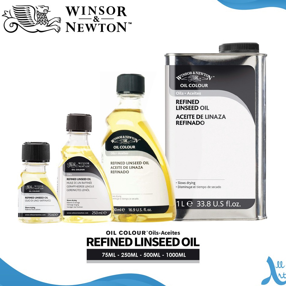 

Ready Stock Winsor Newton Refined Linseed Oil Painting Medium