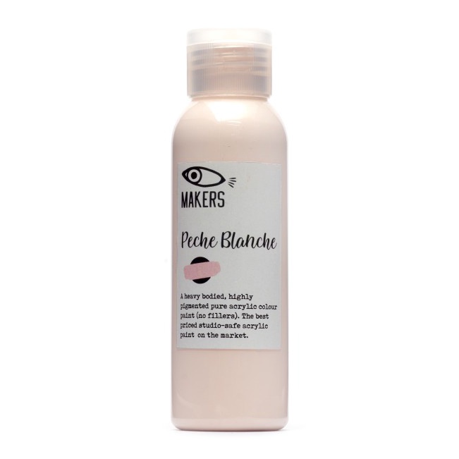 

Peche Blanche Acrylic Paint 1ml by MAKERS
