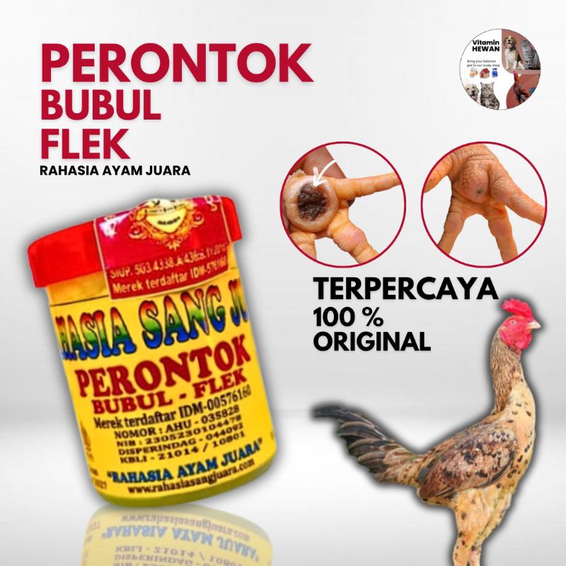 PERONTOK JAMUR  BUBUL FLEK KAKI AYAM - OBAT JAMUR BUBUL AYAM 50 gram - Rahasia Sang Juara