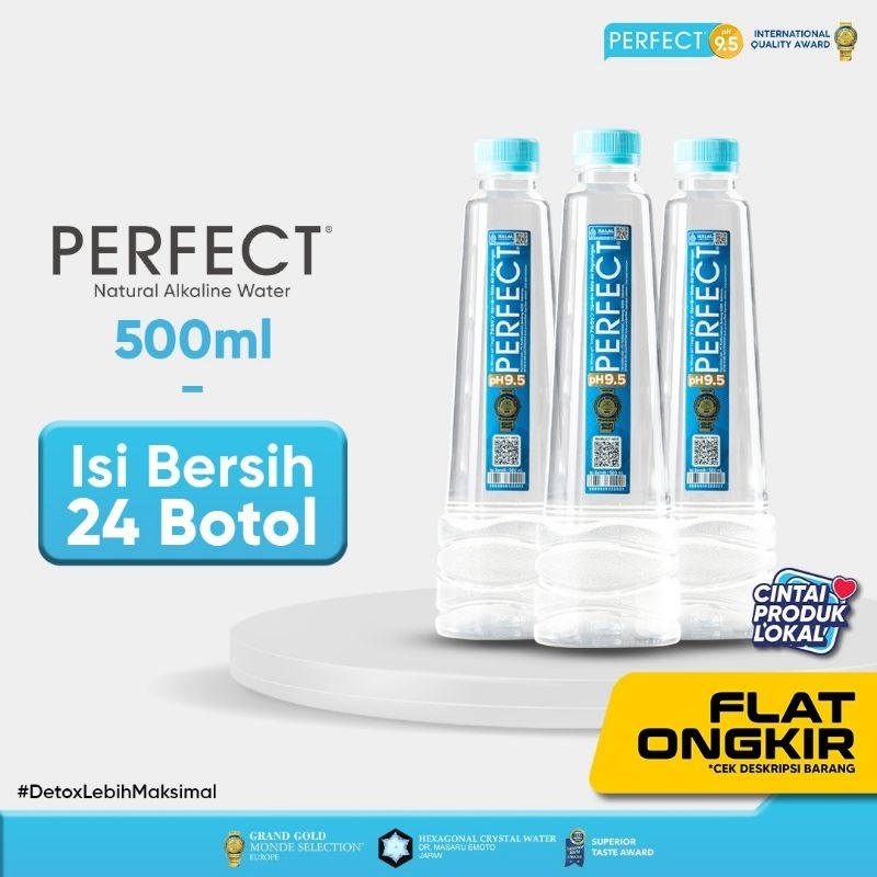 

Perfect Natural Alkaline Water pH 9.5 500 ml (24 Botol)