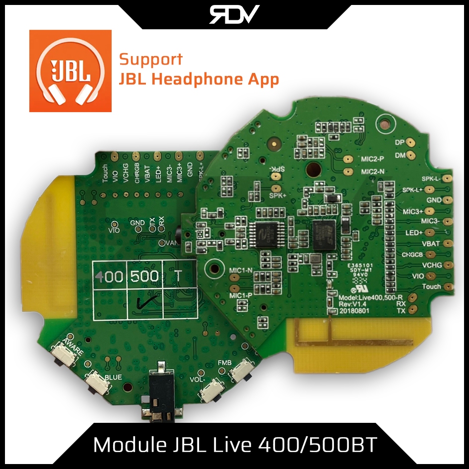 Modul JBL Live 400/500BT Support JBL Headphone App
