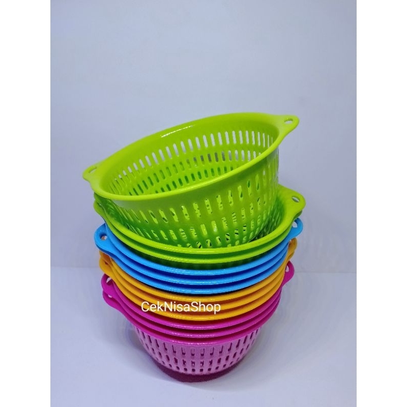 Bakul mini plastik / Keranjang buah mini / keranjang bakul bulat mini / bakul Nelson / baskom tris /