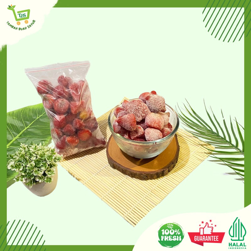 

BUAH FROZEN STRAWBERRY 1 KG (KHUSUS SAMEDAY DAN INSTAN)