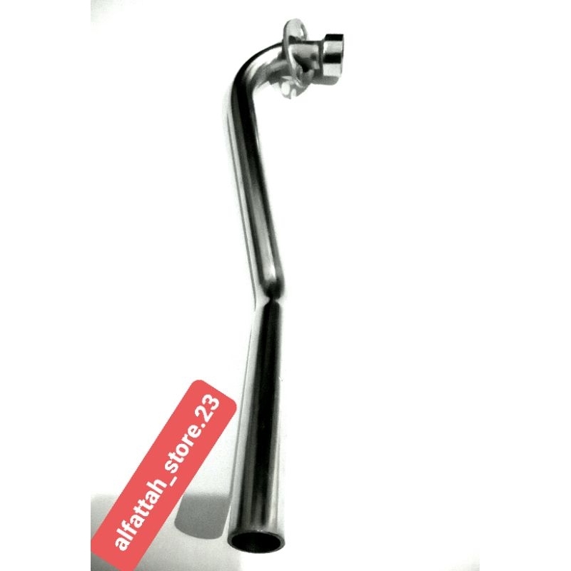 PIPA LEHERAN KNALPOT + ANTING STANDARD KAWASAKI KAZE, KAZE ZX 130, ATHLETE, CHROME. BEST QUALITY