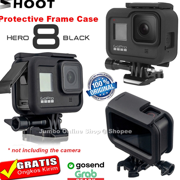 SHOOT Protective Frame Case GoPro Hero 8 Gopro8 Black Shockproof Bumper Mounting Casing