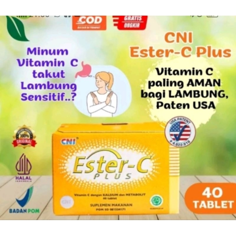 CNI VITAMIN C tidak asam, aman di LAMBUNG dan ginjall