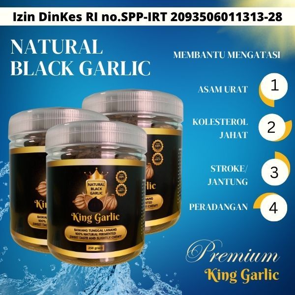 

Bawang Hitam Tunggal Black Garlic 250gr ORI King Garlic