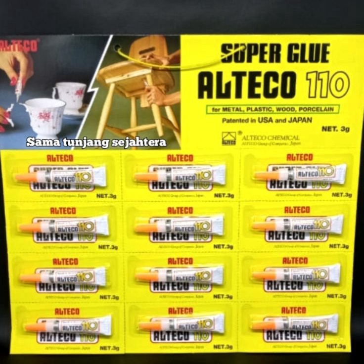 

LEM SUPER GLUE ALTECO 1112 3 GRAM 1 LUSIN