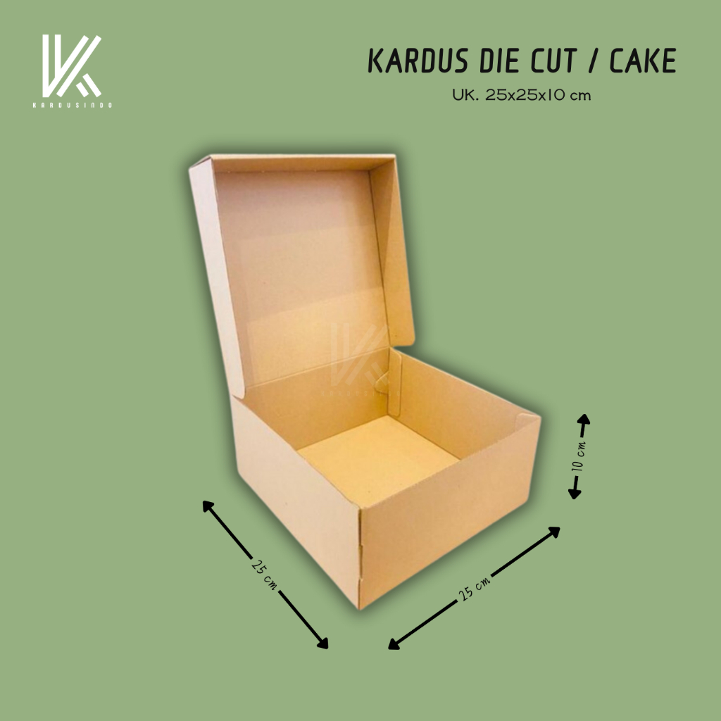 

KARDUS CAKE KUE POLOS BARU UK 25x25x10 CM