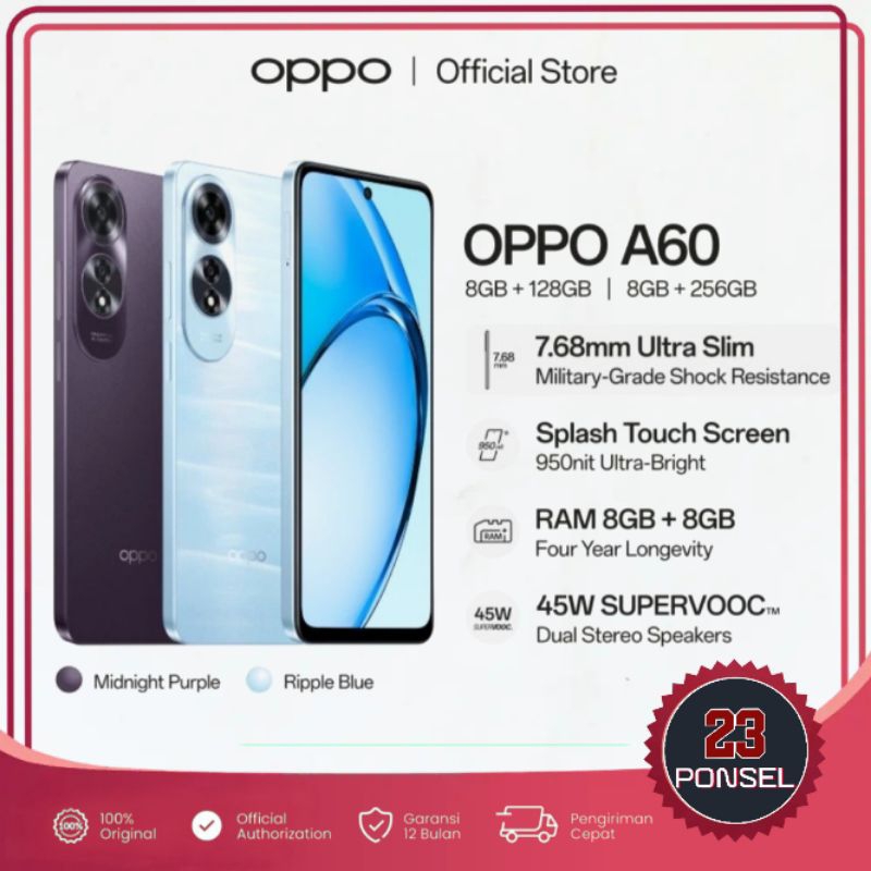 OPPO A60 RAM 8/128