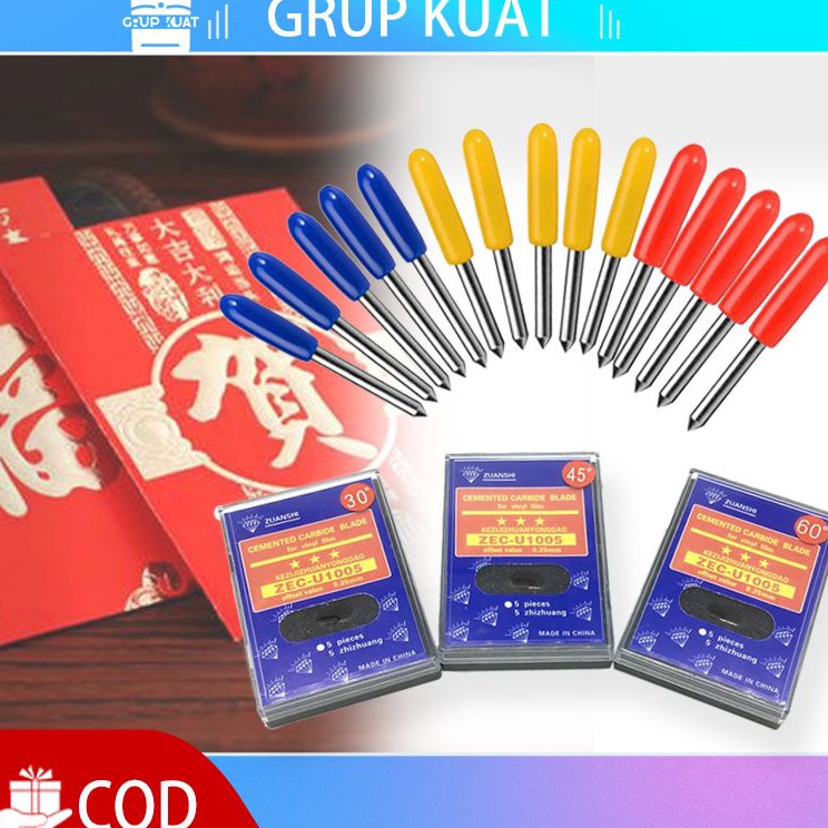

Berkualitas Tinggi 5pcs 456 Derajat Cutting Sticker mata Roland Roland Blade Roland Cutting Plotter Vinyl Cutter Blade