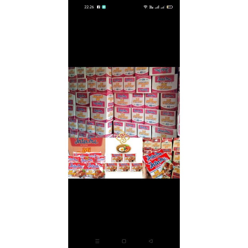 

intermie goreng karton