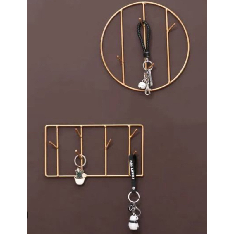 Tempat Gantungan Kunci Rak Dinding Minimalis Kuat Serbaguna Key Holder Besi