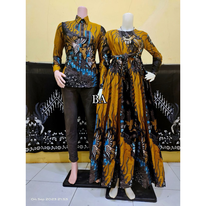 couple gamis kemeja batik pekalongan gamis batik baju couple batik gamis busui