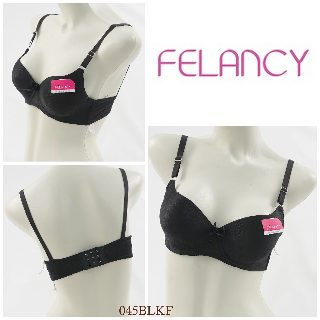 Bra Wanita Kawat Busa Sedang FELANCY Full Cup Bahan Halus Dan Lembut Pakaian Dalam Underwear 045F