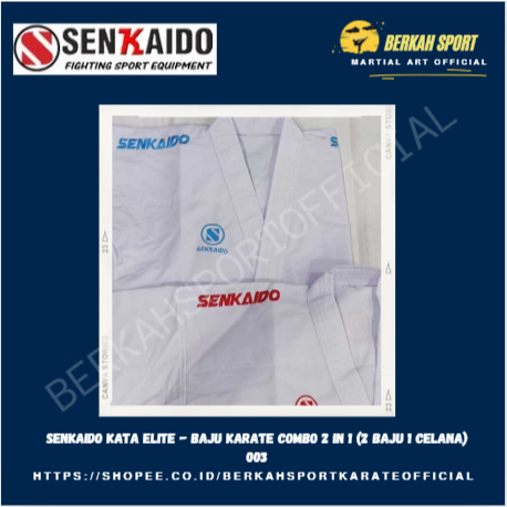 SENKAIDO KATA ELITE - BAJU KARATE COMBO 2 IN 1 (2 BAJU 1 CELANA) 003