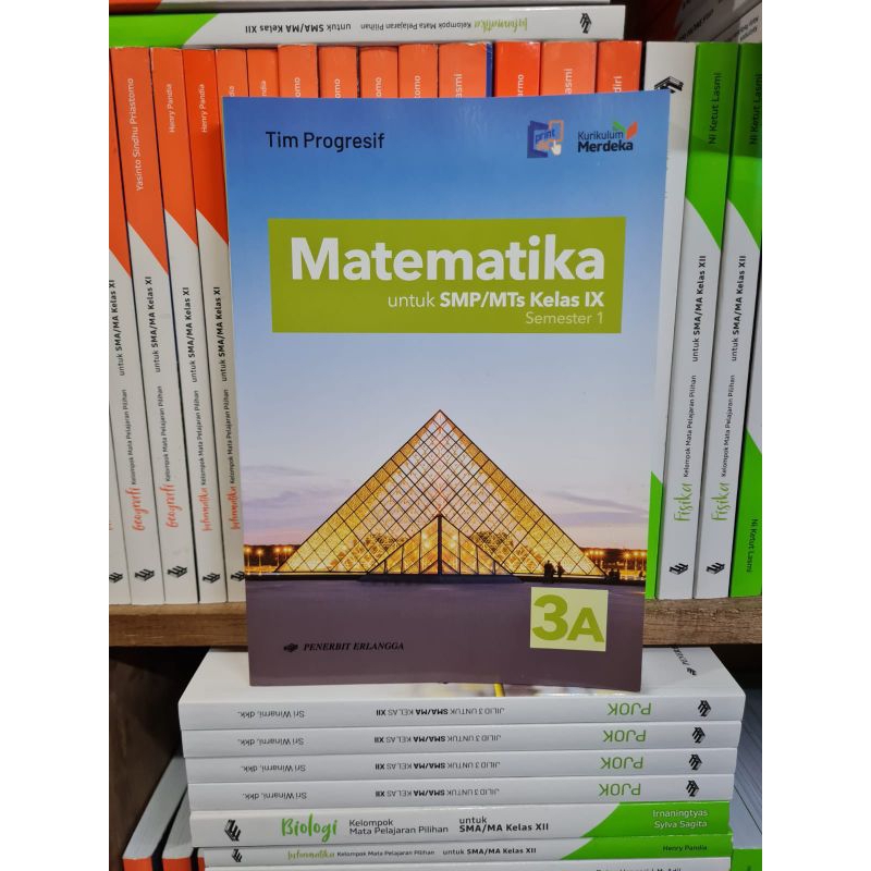 OBRAL Buku SMP Matematika 3A 3B SMP Kelas 9 Kurikulum Merdeka Erlangga