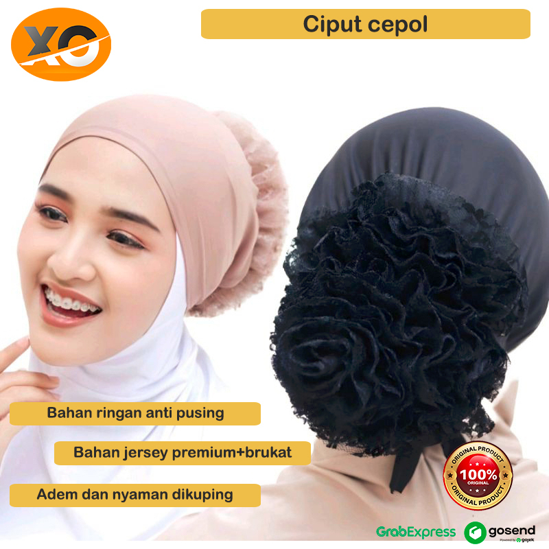 Ciput Cepol Renda Inner Cepol Turki Daleman Kerudung Dalaman Hijab Jilbab Cepol Turkep