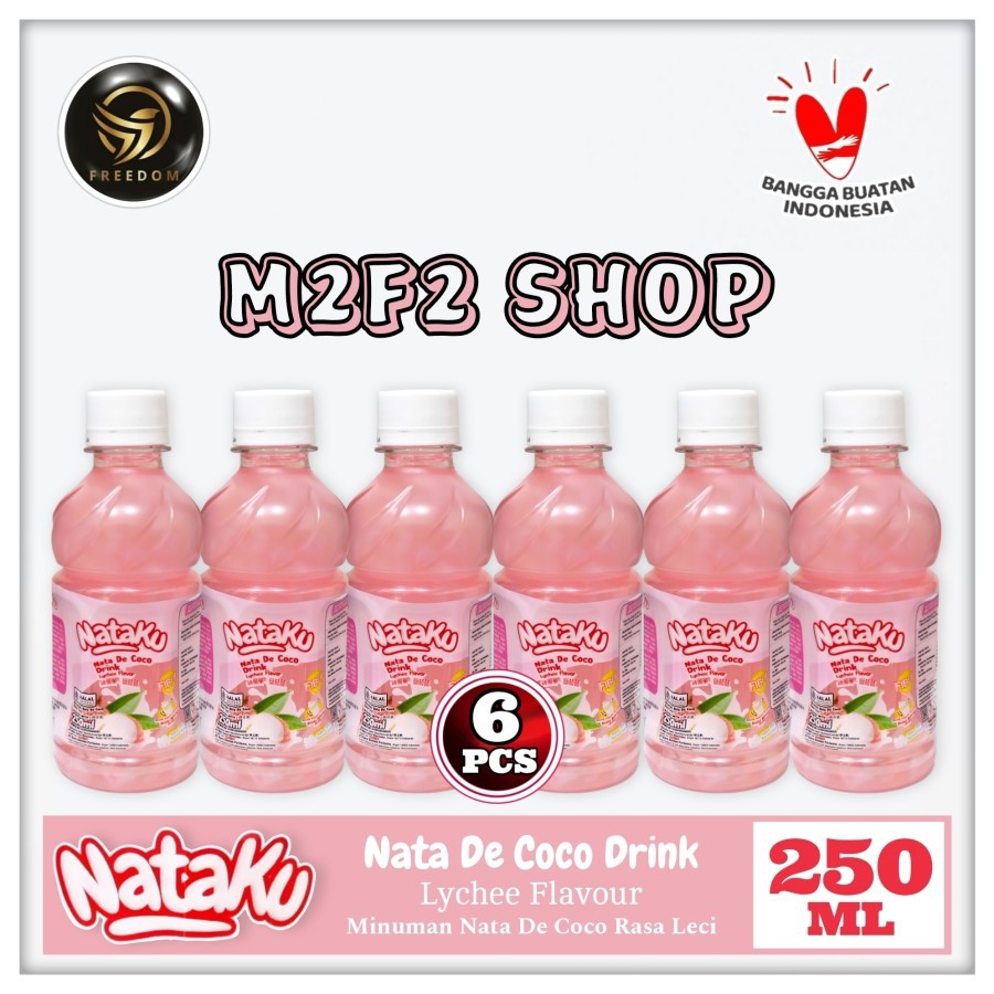 

Nataku Nata De Coco Drink Lychee Flavor | Rasa Leci Botol Pet - 250 ml (Kemasan 6 Pcs)