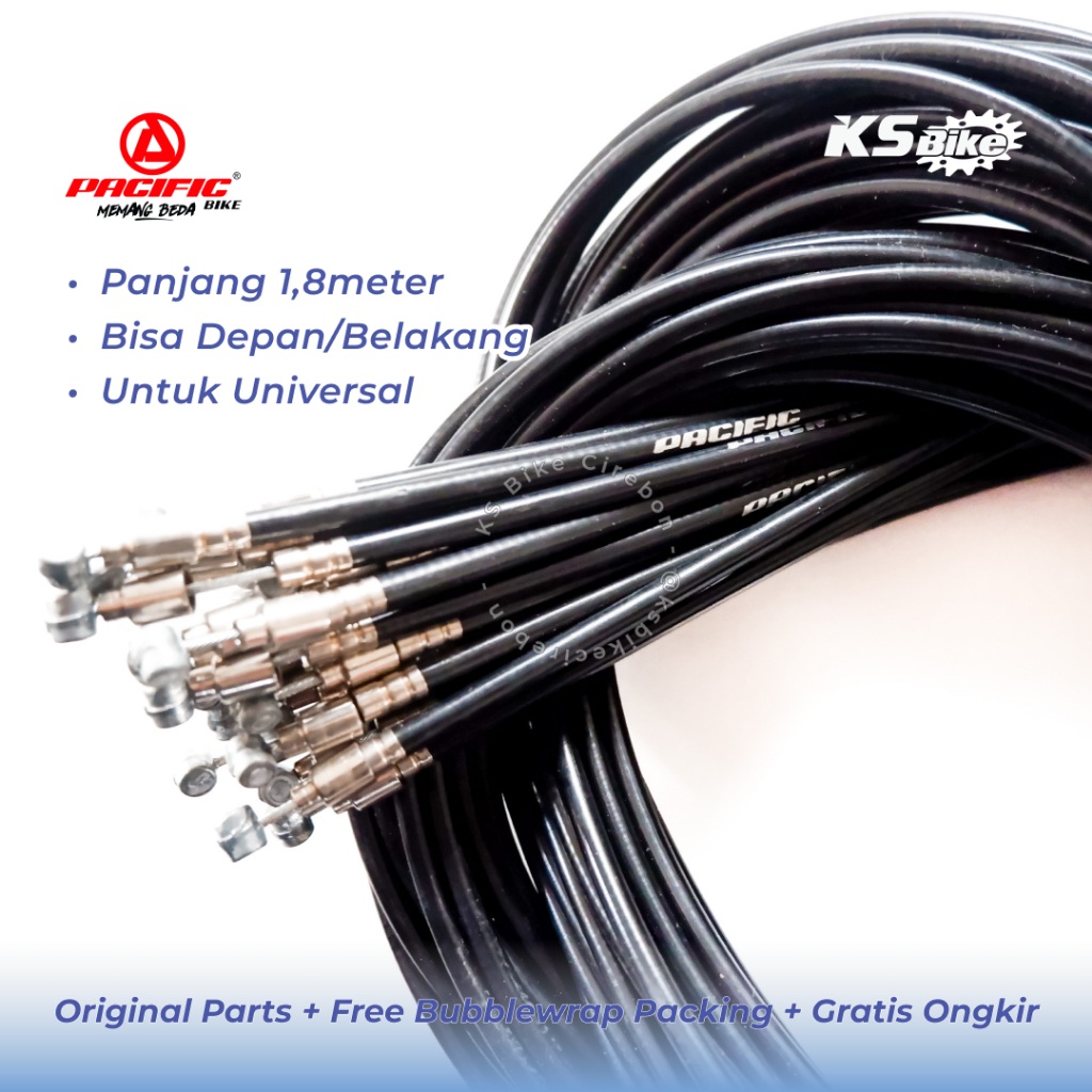 Kabel Rem Sepeda Depan Belakang 150cm 180cm Turanza Pacific Tali Rem Sepeda BMX MTB Gunung Federal S