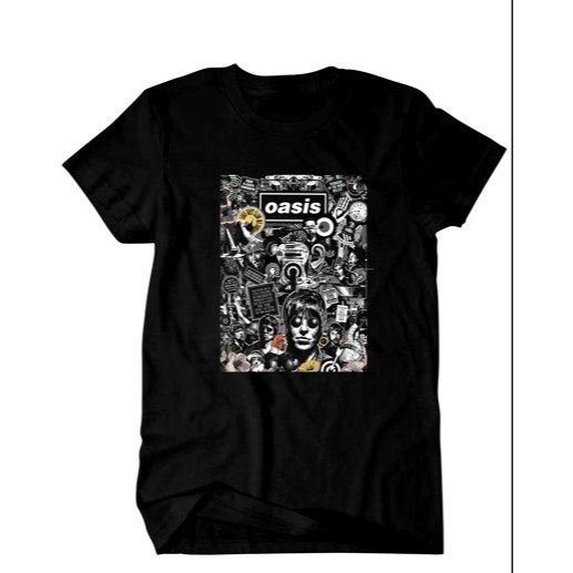 Kalemmerch Kaos Tshirt Hitam - Oasis Vintage