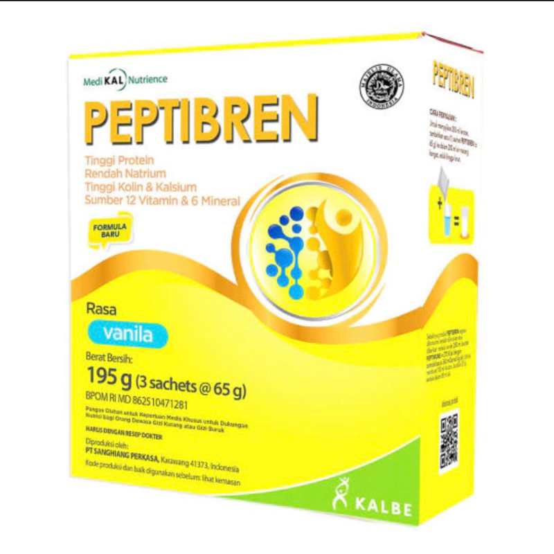 

Peptibren (195g) Nutrisi Untuk Pasien dengan gangguan neurologis seperti stroke, alzheimer & demensia