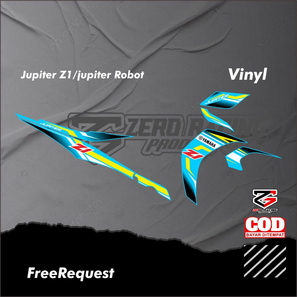 STIKER STRIPING VARIASI JUPITER Z1 - STIKER MOTOR JUPITER Z1 | STIKER JUPITER Z BURHAN | JUPITER Z R