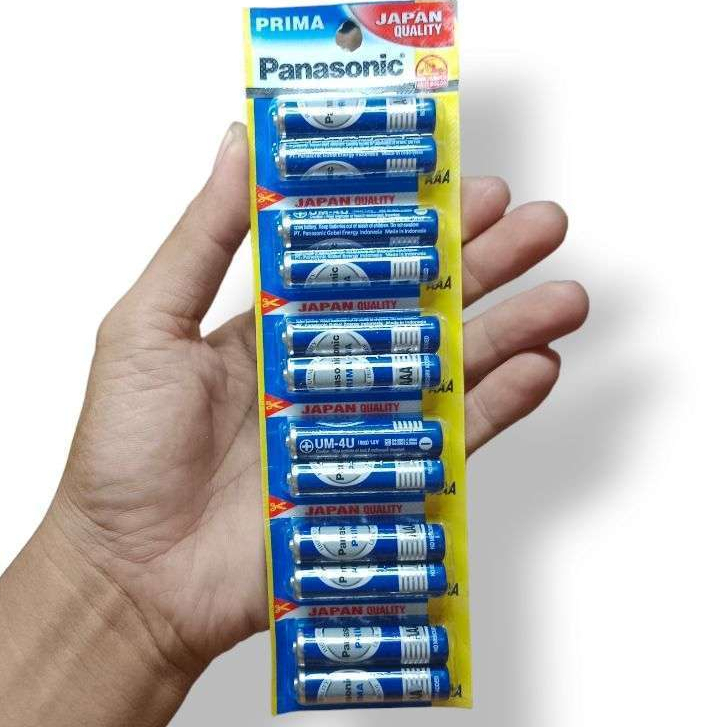 MYS Baterai PANASONIC ORI Prima Metal Batt AAA A3 Kecil AA A2 Besar Batu Batre 1.5V Brand Japan Qual