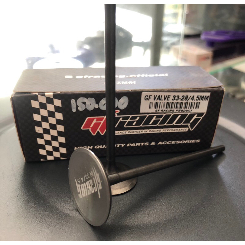 klep 33 28 batang 4,5mm GF racing/ Valve klep 33 28 batang 4,5mm