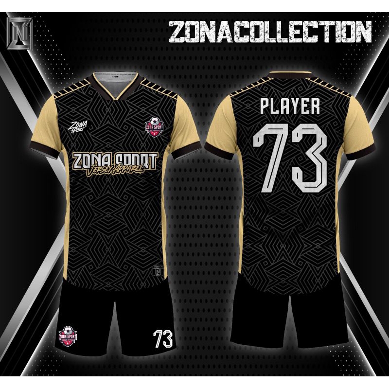 Setelan Jersey Futsal Badminton Voli Jersey Full Printing Bisa Custom