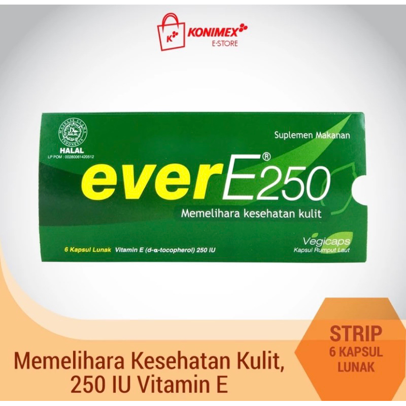EVER E 250iU 6tab VITAMIN KECANTIKAN KULIT PROMIL