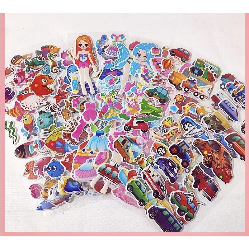 

Stiker Timbul Random/ Stiker Anak 3D/ Stiker Karakter / Stiker Mainan Anak Perempuan / Stiker Tempel Anak