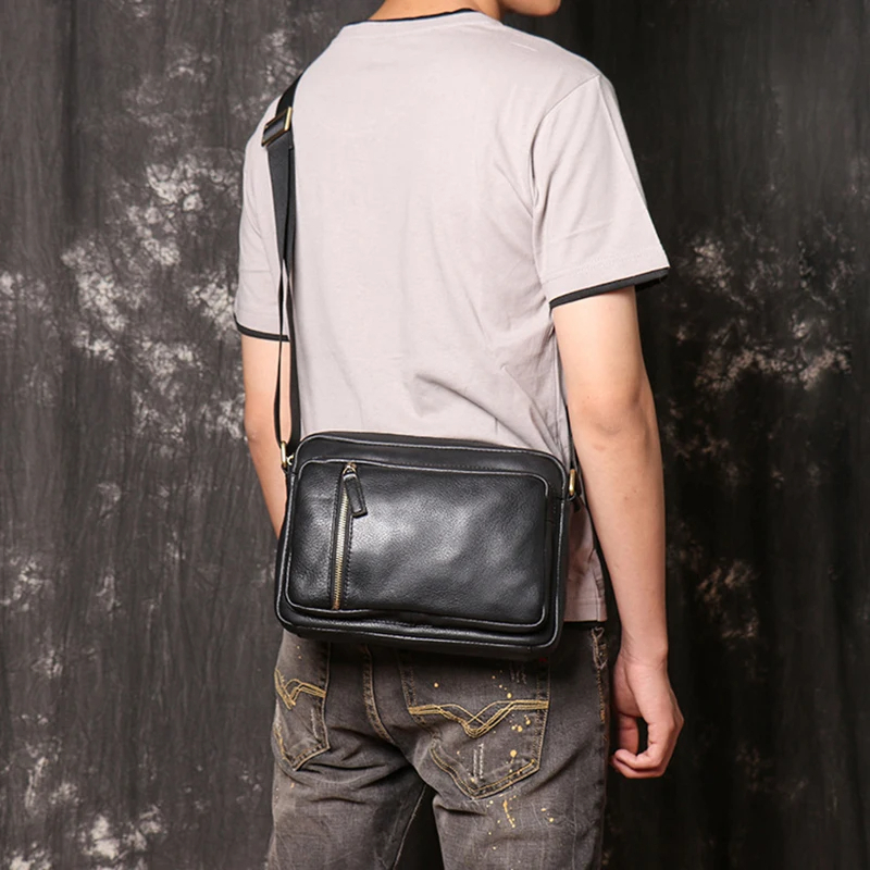 Tas Selempang Pria Kulit Asli Original - Tas Kulit Sapi Asli Selempang Pria - Tas Pria Slempang Orig