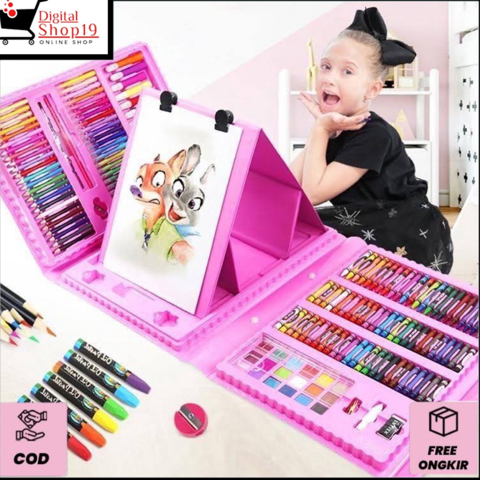 

Gaya DS COD Colouring Set 15 Pcs Pensil Warna Crayon Set Stationary