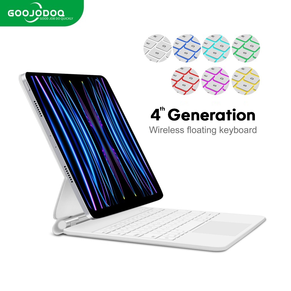 Goojodoq Magic Keyboard For iPad Pro 11" &amp; Air 4 5 Ipad Pro 11 2021 Generasi 4 Case