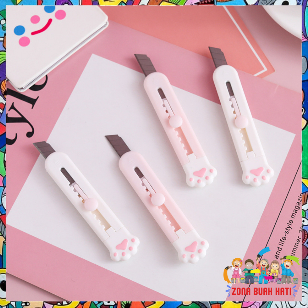 

ZBH Cutter Mini Portable Karakter Kartun Pisau Pemotong Kertas Model Tapak Hewan Cutter Unboxing Travel Kit Paper Lucu Hand Cutter Paw Mini Serbaguna