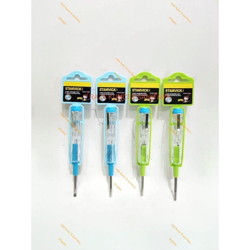 Obeng Tespen Listrik STAMVICK - Obeng Tespen Bolak Balik Kecil Min Plus -- +