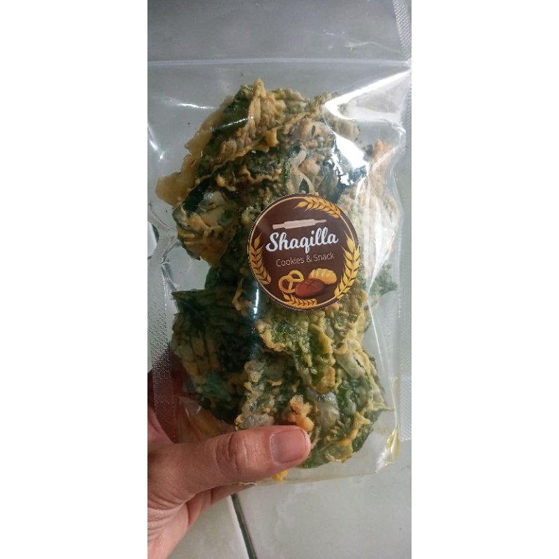 

kripik bayam isi 100 gram