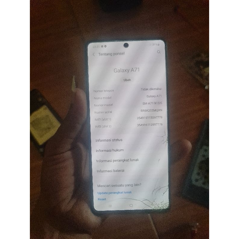 mesin set kamera samsung a71 normal 8/128