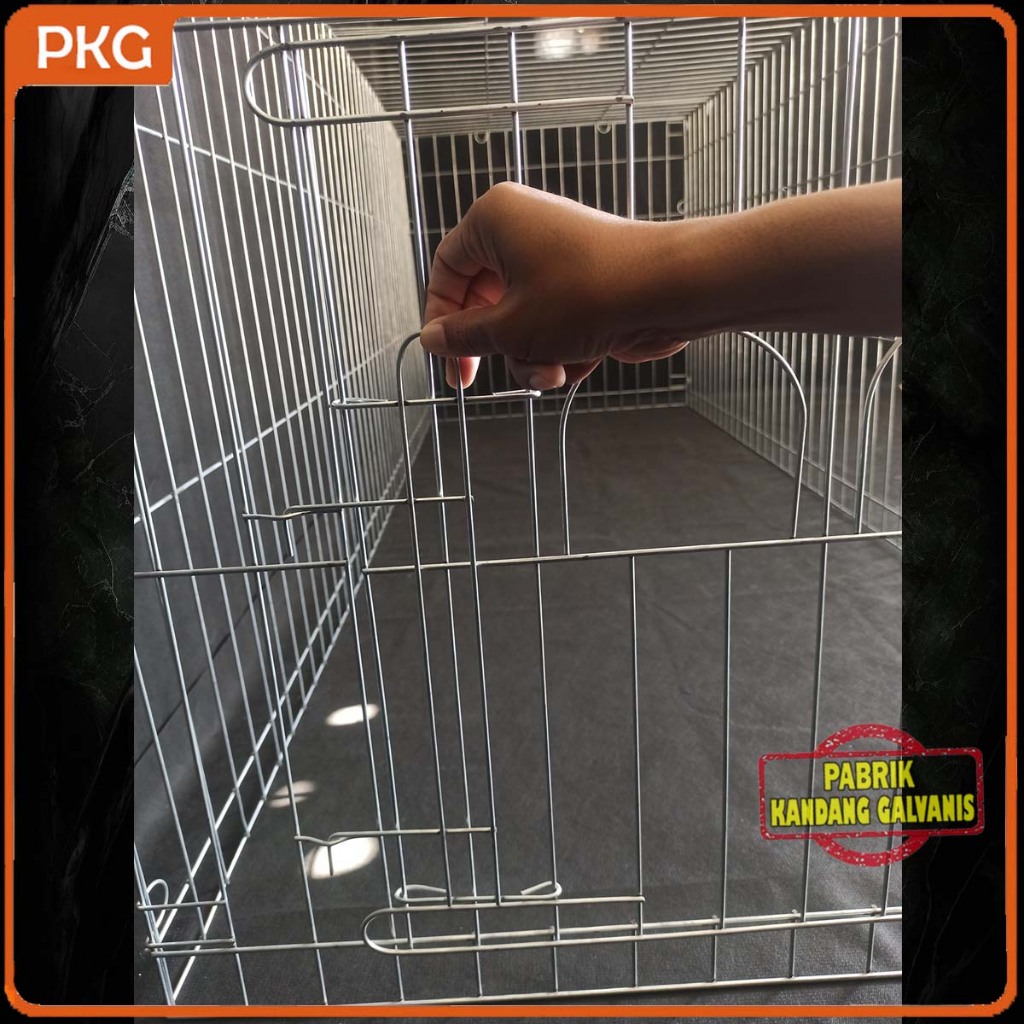 Kandang Umbaran Galvanis Besar 200Cm Untuk Ayam Jago Bangkok, Kurungan Umbaran Jumbo 2 Meter