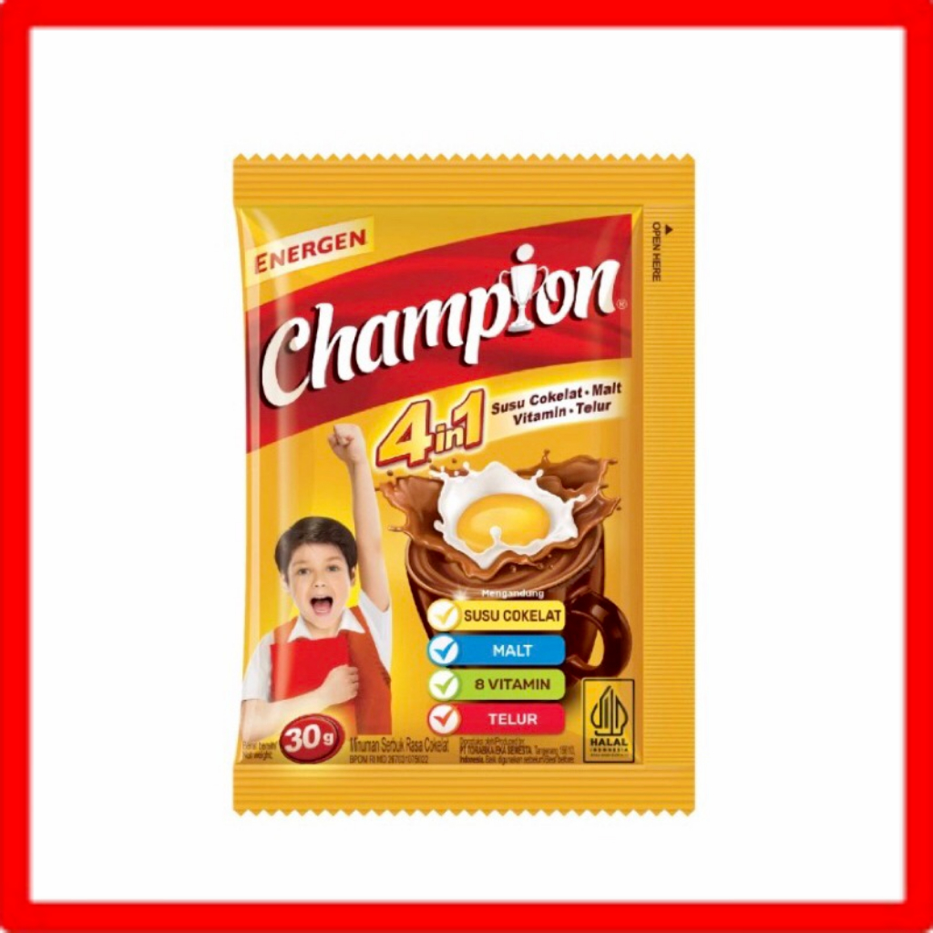 

TERBARU ENERGEN CHAMPION 10 RENCENG MINUMAN SEREAL BERGIZI 4in1