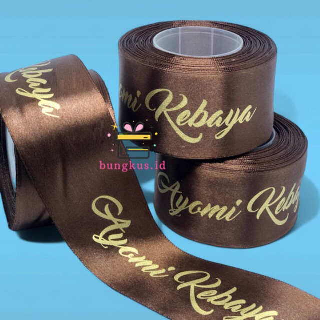 

Sablon Label Pita satin florist 5 cm