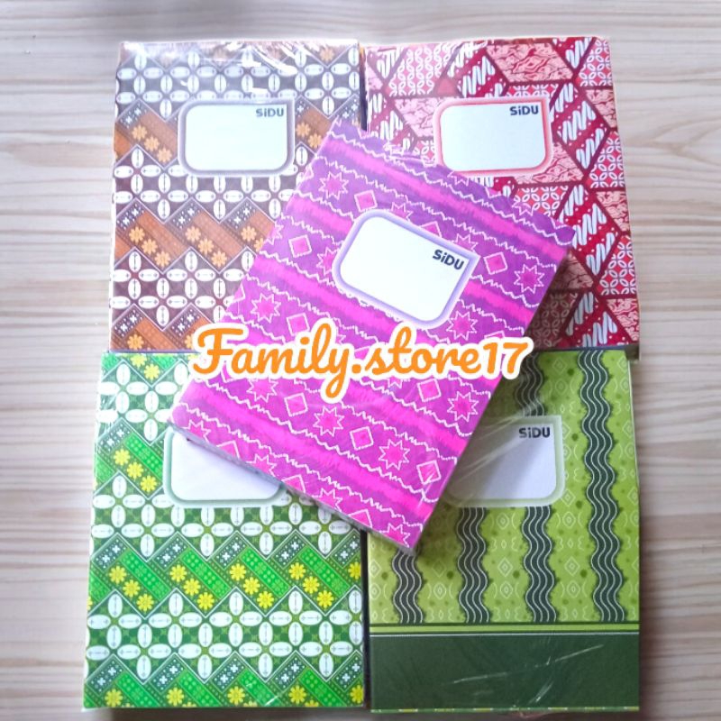 

BUKU TULIS MERK SINAR DUNIA (SIDU) COVER BATIK ISI 32 LEMBAR / 10BUKU = PAK