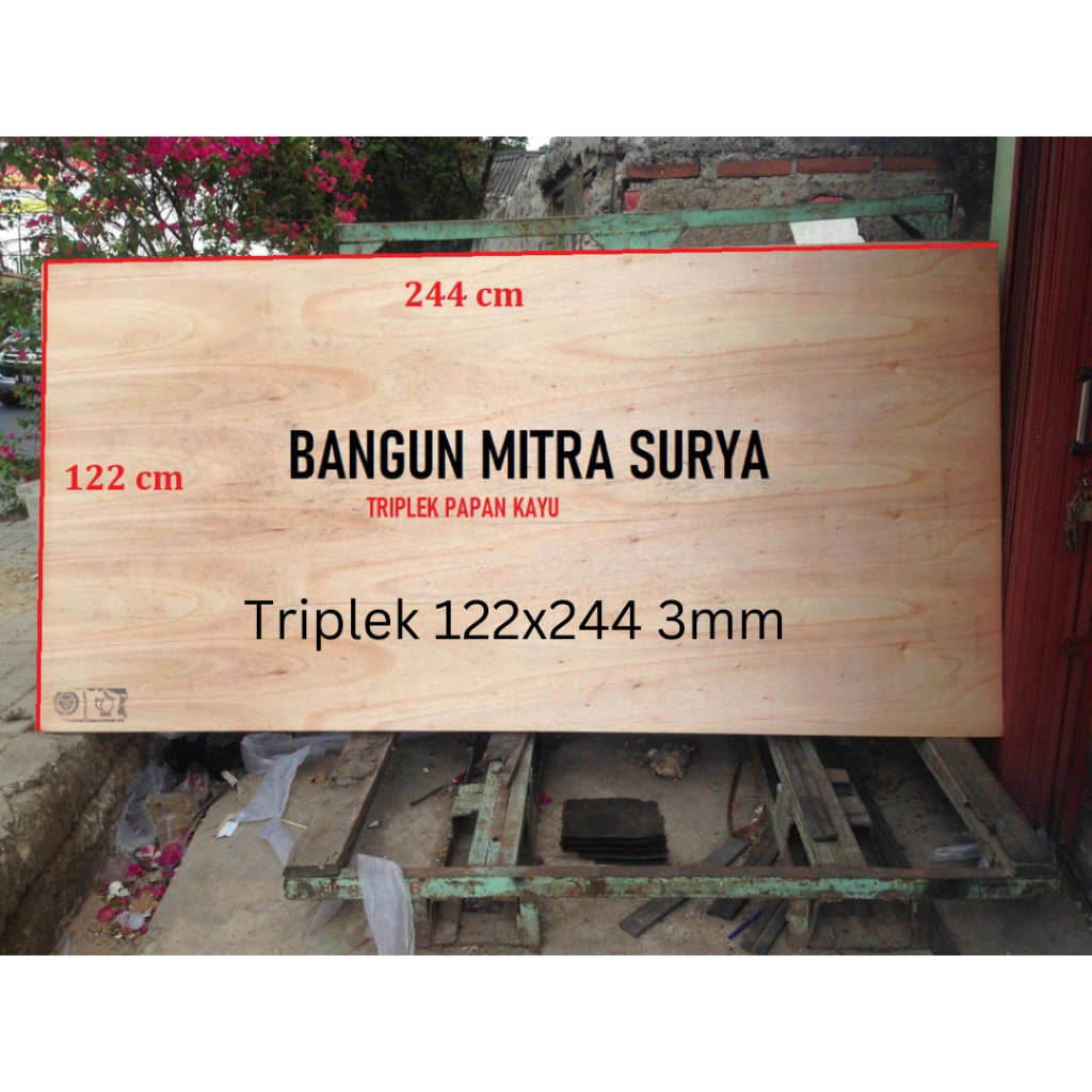 Triplek 122x244 3mm Meranti Campur