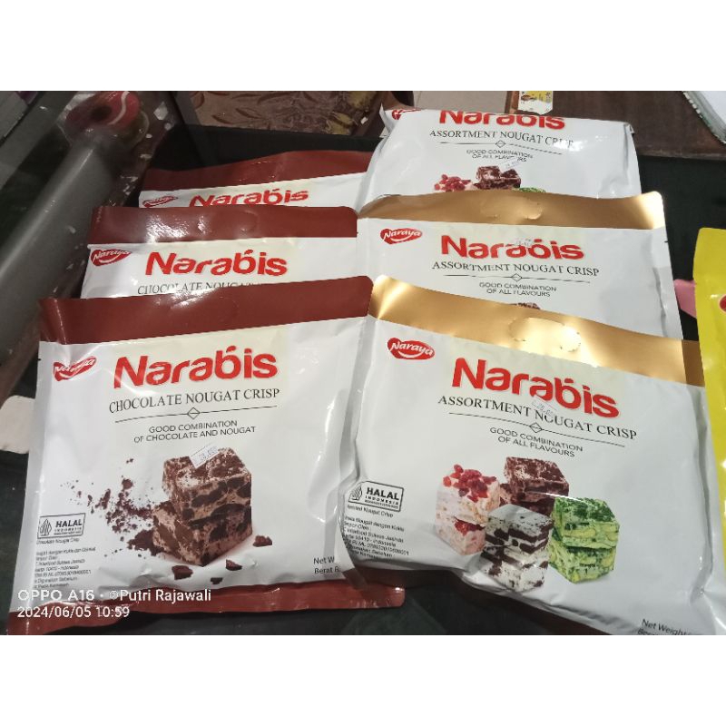 

NARABIS NOUGAT EXP 2026 berat 200gr isi 20pc