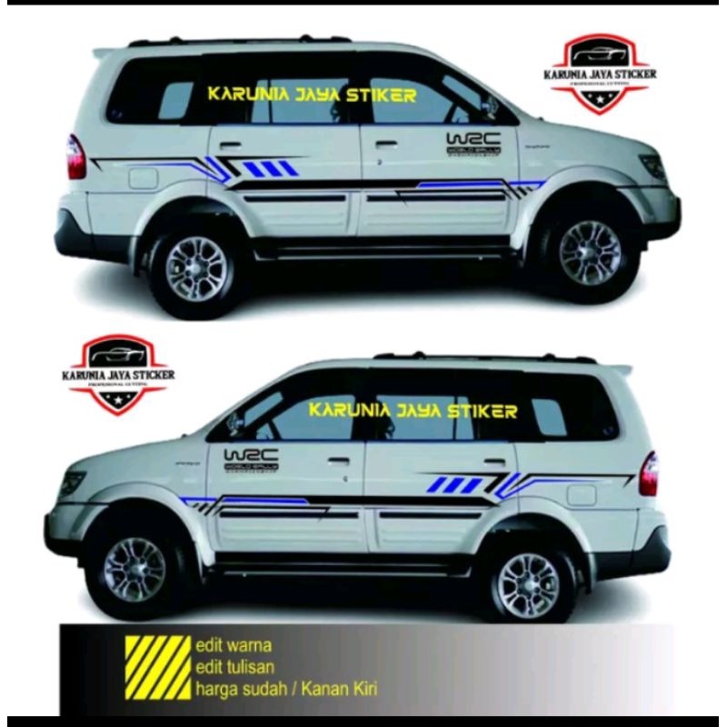 stiker mobil ISUZU PANTHER stiker list body mobil panther cutting sticker variasi