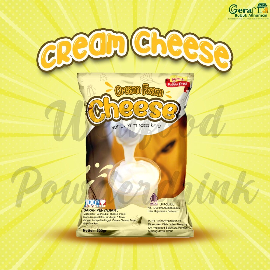 

COD - 500Gr Instan Powder CREAM CHEESE - CREAM FOAM