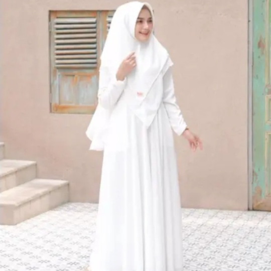 annas_collection Baju Gamis Mayra Syari Gamis Set Khimar Jumbo Terbaru Gamis Syari Cringkle Airflow